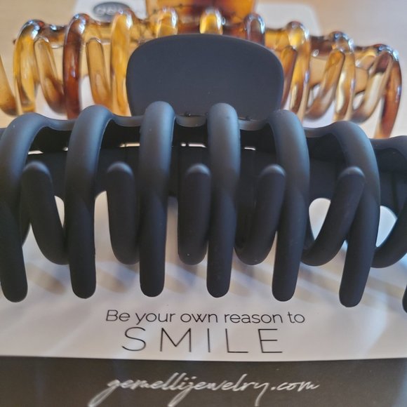 Gemelli Jenna Clip Set - Black and Tortoise - Picture 5 of 6